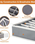 Wardrobe Undergarments Organizer and Storage Box