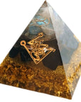 Orgonite Pyramid Muladhara Chakra Obsidian Natural Crystal