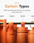 Motorized Smart Curtains with App & Voice Control