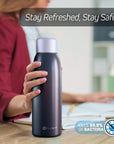Self-Cleaning Insulated Stainless Steel UV Water Bottle