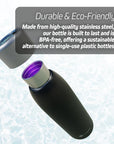 Self-Cleaning Insulated Stainless Steel UV Water Bottle