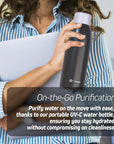 Self-Cleaning Insulated Stainless Steel UV Water Bottle